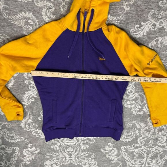 Columbia Women's LSU Tigers Full-Zip Hoodie Jacket Size L Multicolor - Picture 7 of 7